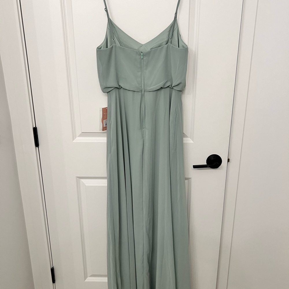NWT Birdy Grey Gwennie Dress Sage No Slit (Medium) - Picture 6 of 10